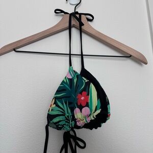 PINK L Triangle Swim Top